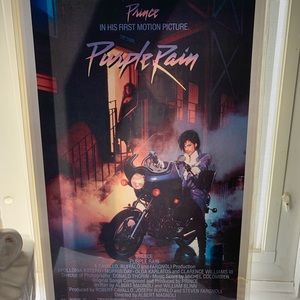 Vintage Prince Purple rain poster